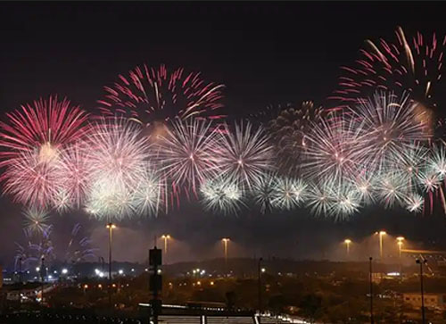 沅江市焰火晚会